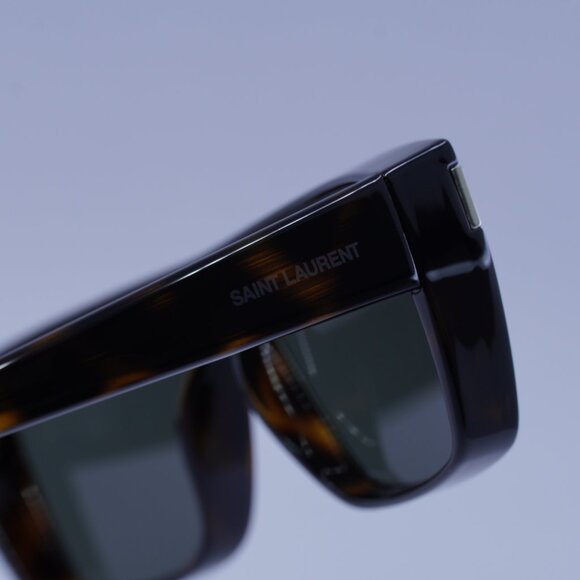 Saint Laurent SL 757 002 Sunglasses Havana Square Frame, Grey Lenses - Picture 10 of 11